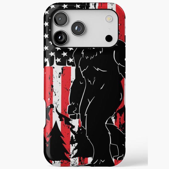 Bigfoot Flag Sasquatch Wild Forest for iPhone Case 17 16 15 14 13 12 11 Pro Max