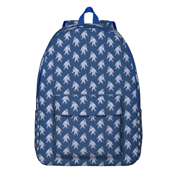 Bigfoot Footprint Pattern Backpack, Durable Laptop Bag with Outdoor Survival and Hiking Design, Perfect for Creature Enthusiasts