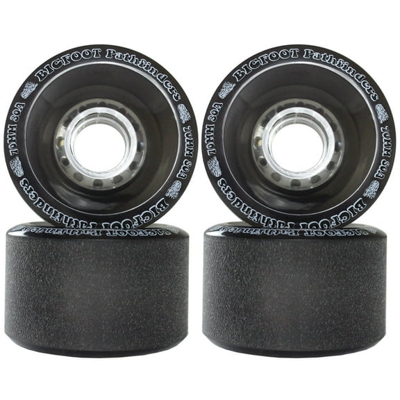 Bigfoot Freeride Longboard Wheels Stoneground Pathfinders 70mm x 45mm 80a Black