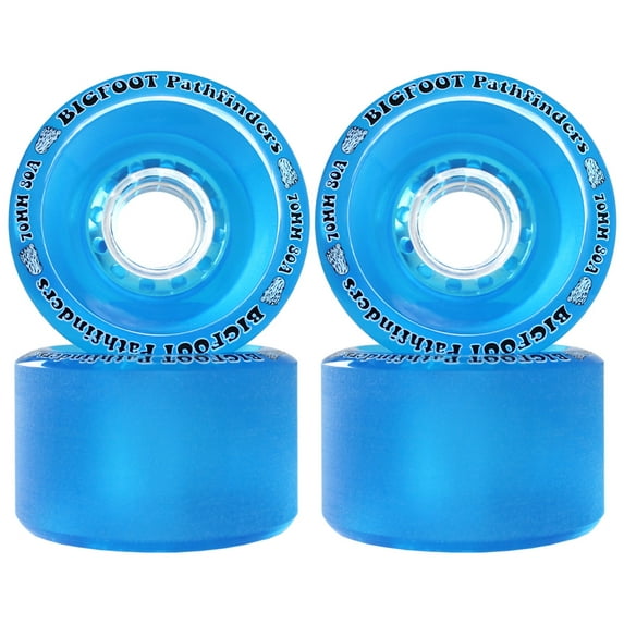 Bigfoot Freeride Longboard Wheels Stoneground Pathfinders 70mm x 45mm 80a Blue
