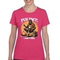 thumbnail image 1 of Bigfoot Fun Fact T-Shirt Sasquatch Hide and Seek Champ Camping Joke Women's Tee, 1 of 7