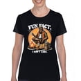 thumbnail image 1 of Bigfoot Fun Fact T-Shirt Sasquatch Hide and Seek Champ Camping Joke Women's Tee, 1 of 7