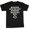 thumbnail image 1 of Bigfoot Funny T-shirt Men's Big and Tall Graphic Tee, 1 of 1