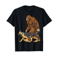 thumbnail image 1 of Bigfoot German Shepherd Dog Walk Funny Sasquatch Lovers Men T-Shirt For Dog Lover Gift, 1 of 5