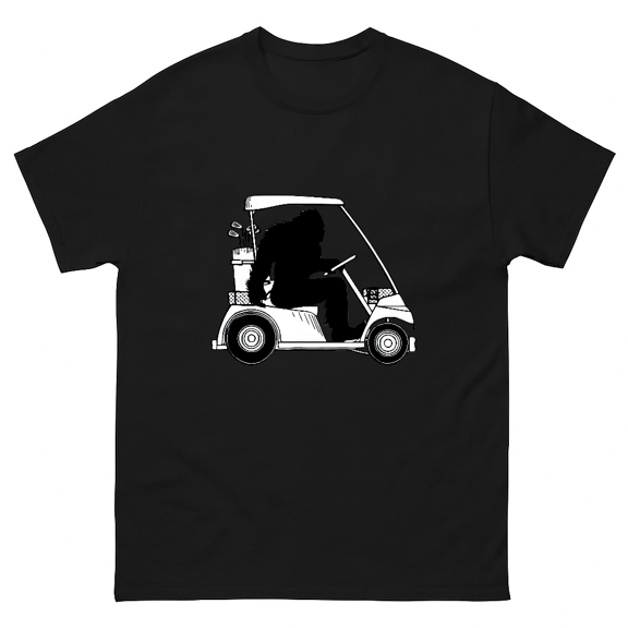 Bigfoot Golf Tee Sasquatch Driving Golf Cart Art Unisex T-Shirt V60372