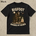 thumbnail image 1 of Bigfoot Grabbed My Weiner Shirt, Campfire Shirt National Forests BLACK Unisex S-5XL Shirt, 1 of 4