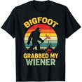 thumbnail image 1 of Bigfoot Grabbed My Wiener Funny Sasquatch Humor Unisex T-Shirt, 1 of 6