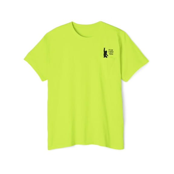 Bigfoot Graphic Heavy Cotton T-Shirt with Pocket. by TSmartArt