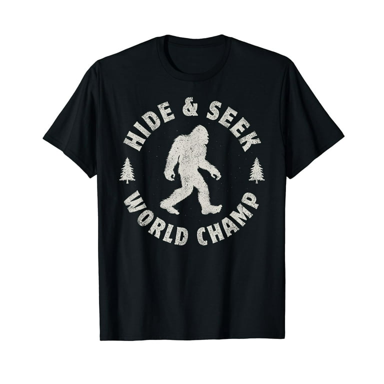 Hide And Seek World Champion T-Shirt Bigfoot Retro Vintage Hide And Seek World Champion T-Shirt Bigfoot Retro Vintage