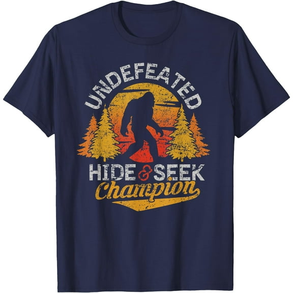 Bigfoot Hide and Seek Champion Sasquatch Unisex T-Shirt for Men Women Kids Toddler