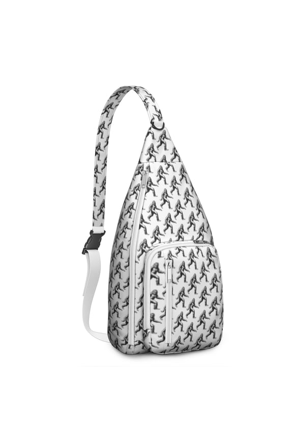 Bigfoot Hiking Sling Backpack – Mythical Sasquatch Crossbody Bag for Outdoor Adventures, Camping & Travel