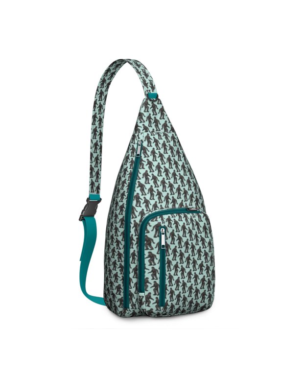 Bigfoot Hiking Sling Backpack – Mythical Sasquatch Crossbody Bag for Outdoor Adventures, Camping & Travel
