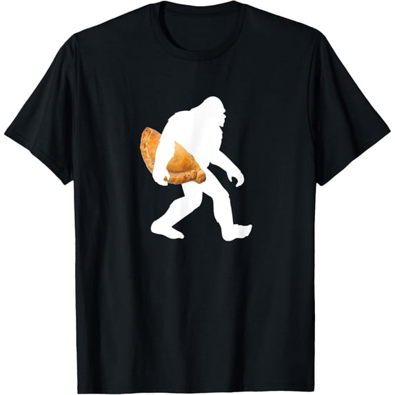 Bigfoot Huge Pasty T-Shirt funny sasquatch UP Michigan T-ShirtMen's and women's gift, black and white T-shirt, size: Extra large S-4XL