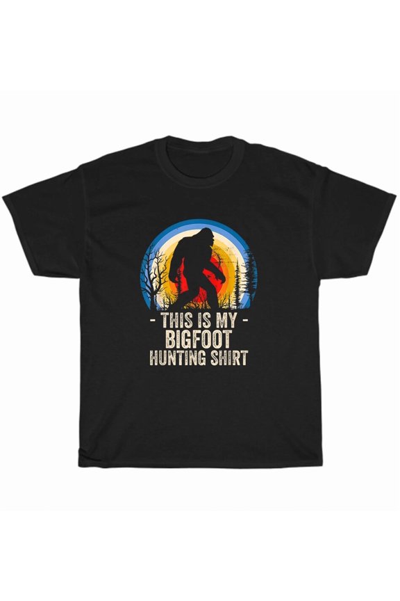 Bigfoot Hunting Adventure Cryptid Tracker Funny Outdoor Explorer Unisex T-Shirt, up to size 5XL