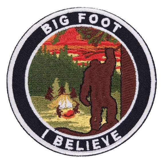 Bigfoot I Believe Iron-On Applique Patch for Garments