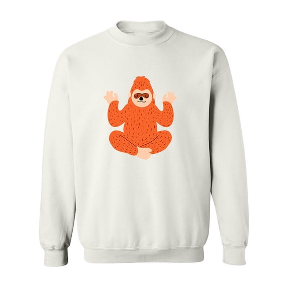 Bigfoot In Yoga Pose Sweatshirt Men -Image by Shutterstock, Male 4X-Large