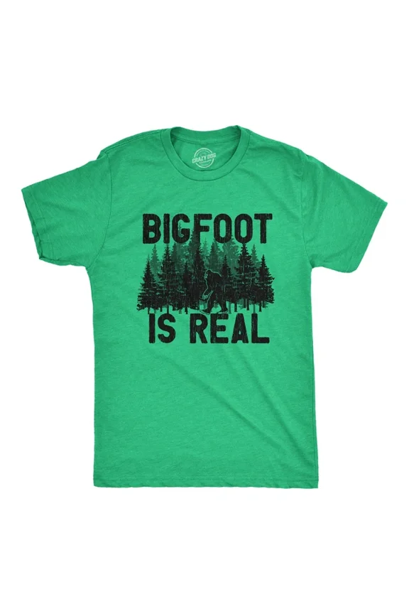 Bigfoot Is Real T Shirt Funny Awesome Sasquatch Believer Outdoors Tee Unisex S-5XL Hot Trending Shirt, Vintage Birthday Gift
