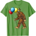 thumbnail image 1 of Bigfoot It's My Birthday Party Hat Balloons Sasquatch Unisex T-Shirt for Men Women Kids Toddler, 1 of 5