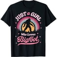 thumbnail image 1 of Bigfoot Just A Girl Who Loves Sasquatch Funny Retro Vintage T-Shirt, 1 of 3