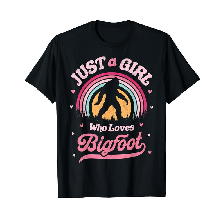 Just A Girl Who Loves A Sasquatch Bigfoot Vintage Shirt Just A Girl Who Loves A Sasquatch Bigfoot Vintage Shirt