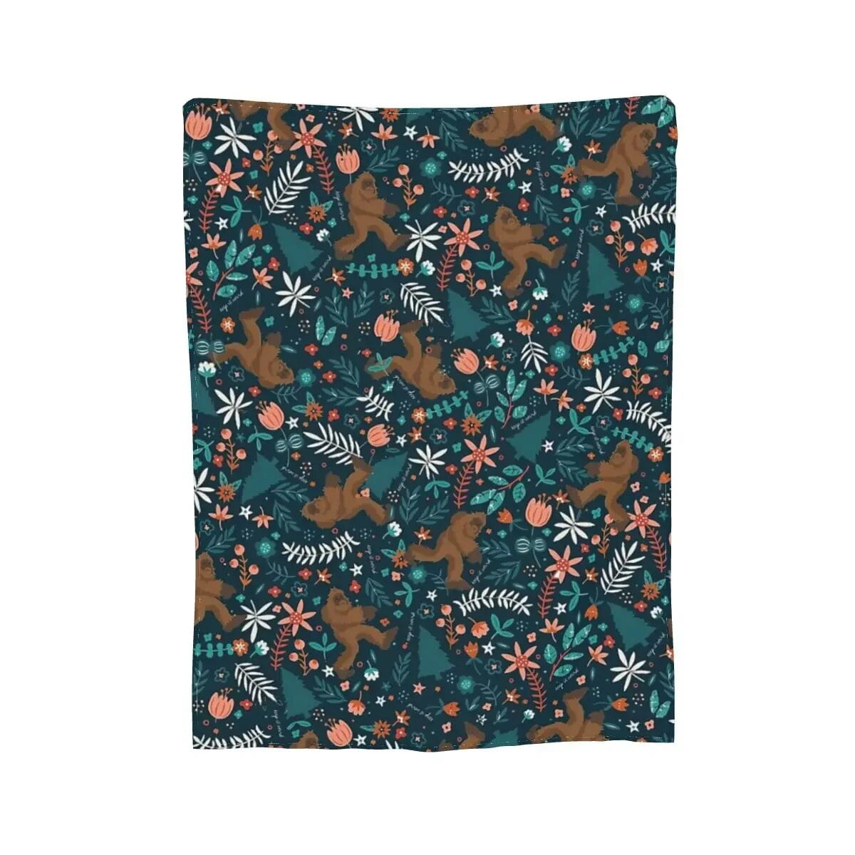 Bigfoot Keep It Weird Blanket Soft Warm Flannel Throw Blanket Bedspread for Bed Living room