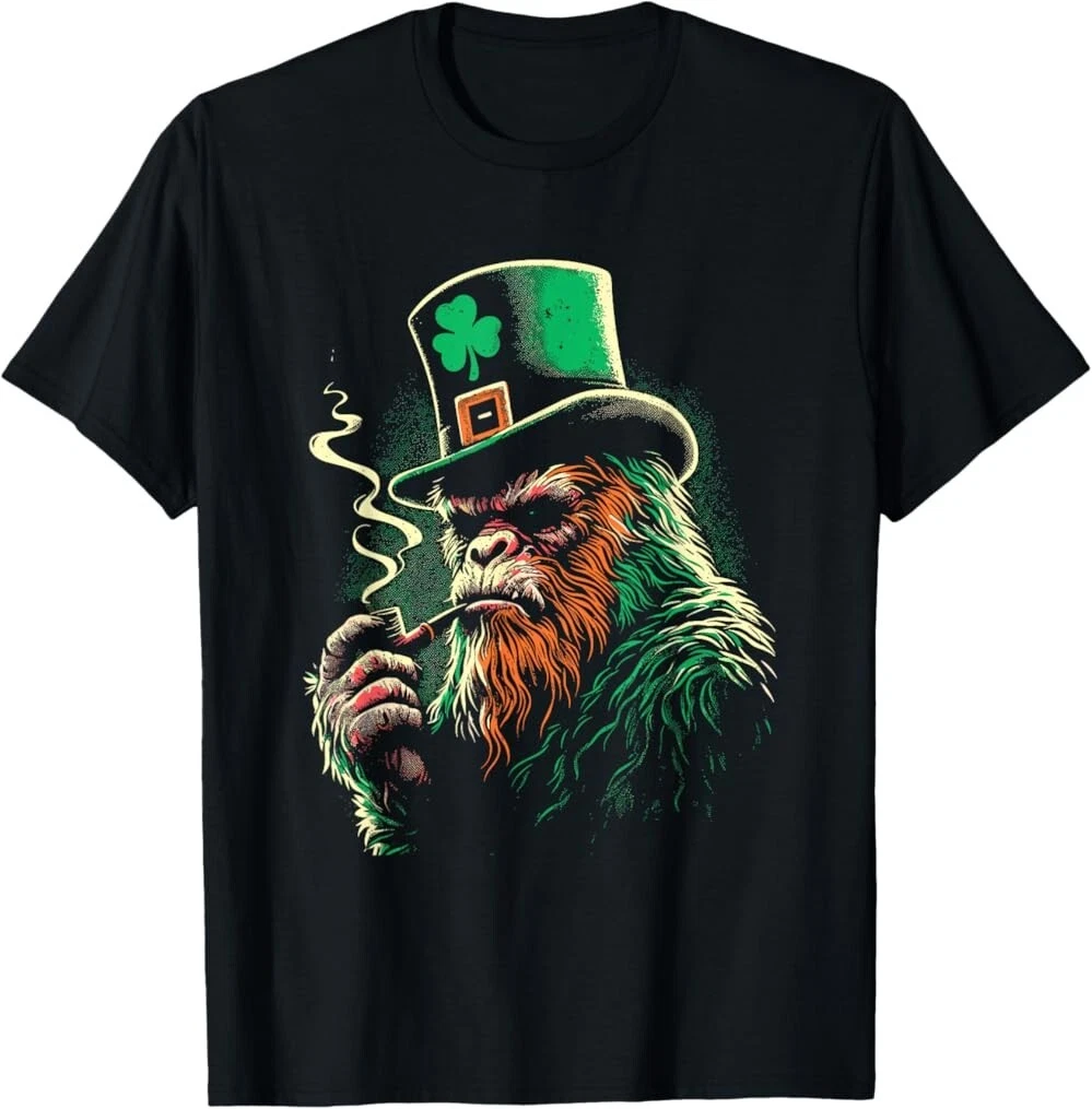 Bigfoot Leprechaun Hat Funny St Patricks Day Lucky Sasquatch Humor Art ...