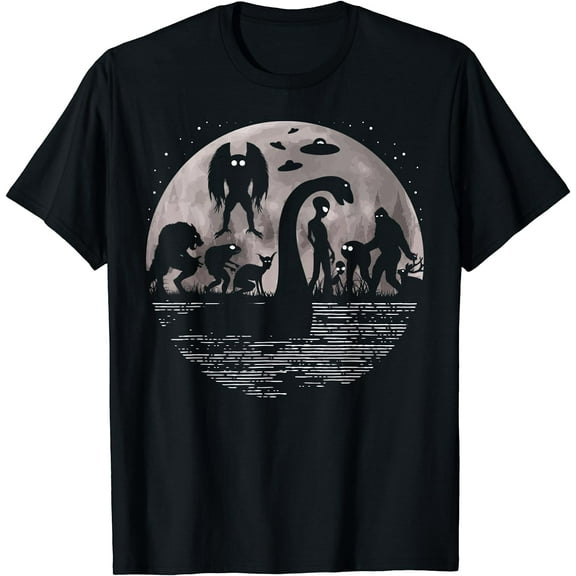 Bigfoot Loch Ness Monster Mothman And Aliens! Funny Cryptid T-Shirt