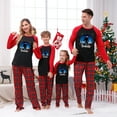 thumbnail image 1 of Bigfoot Matching Christmas Pjs With Dogs, Believe Pajama Set Black And Red, Plus Size Pajamas, 1 of 7