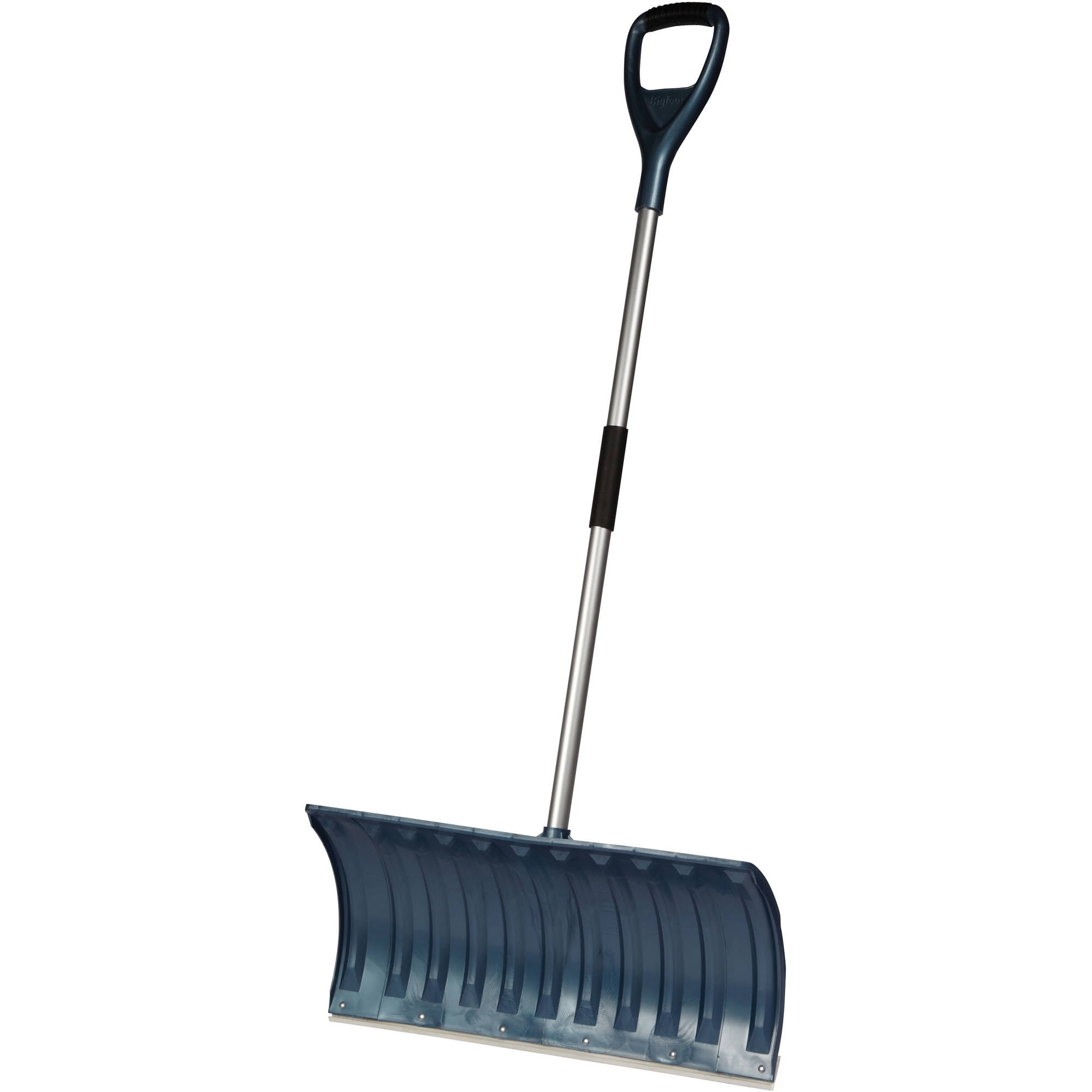 Bigfoot Northern Lites Plus 25 Inch Lightweight Poly Pusher Snow Shovel with Snow Rolling Design