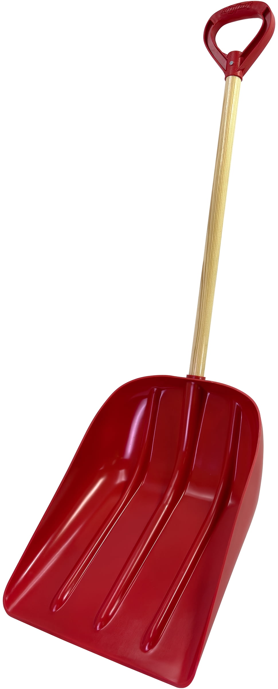 EMSCO Group Bigfoot Poly Super Snow Scoop - Extra Deep Shovel - Red