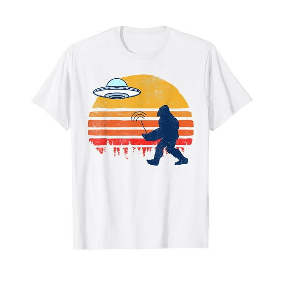 Bigfoot Pranks With Ufo Drone - Bigfoot White Cotton T-Shirt