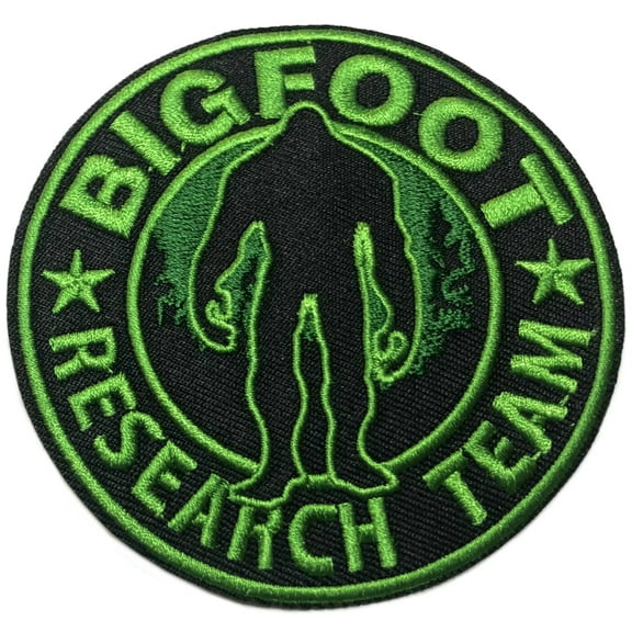Bigfoot Research Embroidered Patch Iron/Sew-On Applique X-Files Cryptid Mystery