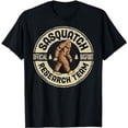 thumbnail image 1 of Bigfoot Research Team Retro Vintage Sasquatch Men Women T-Shirt, 1 of 5