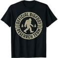 thumbnail image 1 of Bigfoot Research Team Retro Vintage Sasquatch Men Women T-Shirt, 1 of 5