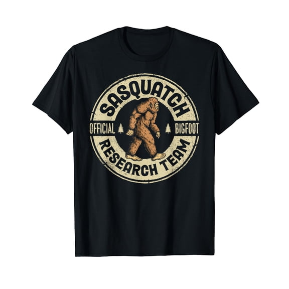 Bigfoot Research Team Retro Vintage Sasquatch Men Women T-Shirt