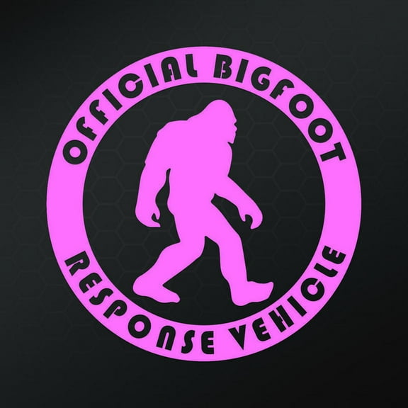 Bigfoot Response Vehicle Vinyl Decal Sticker | Cars Trucks Vans Walls Laptops Cups | Pink | 5.5 inches | KCD906P