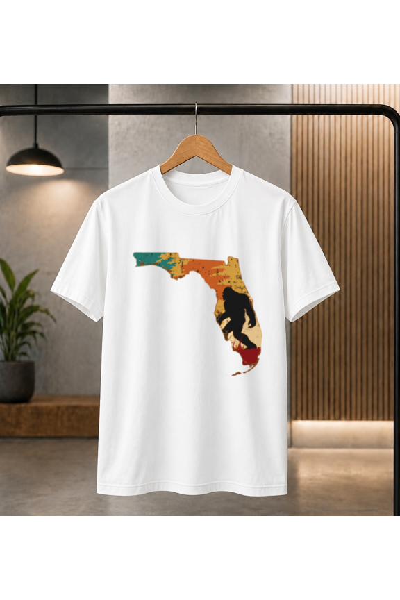 Bigfoot Retro Vintage Sasquatch Florida Sunshine State Pride Unisex T-Shirt, S-5XL
