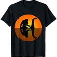 thumbnail image 1 of Bigfoot Riding on Nessie Loch Ness Monster Sasquatch Gift T-Shirt, 1 of 5