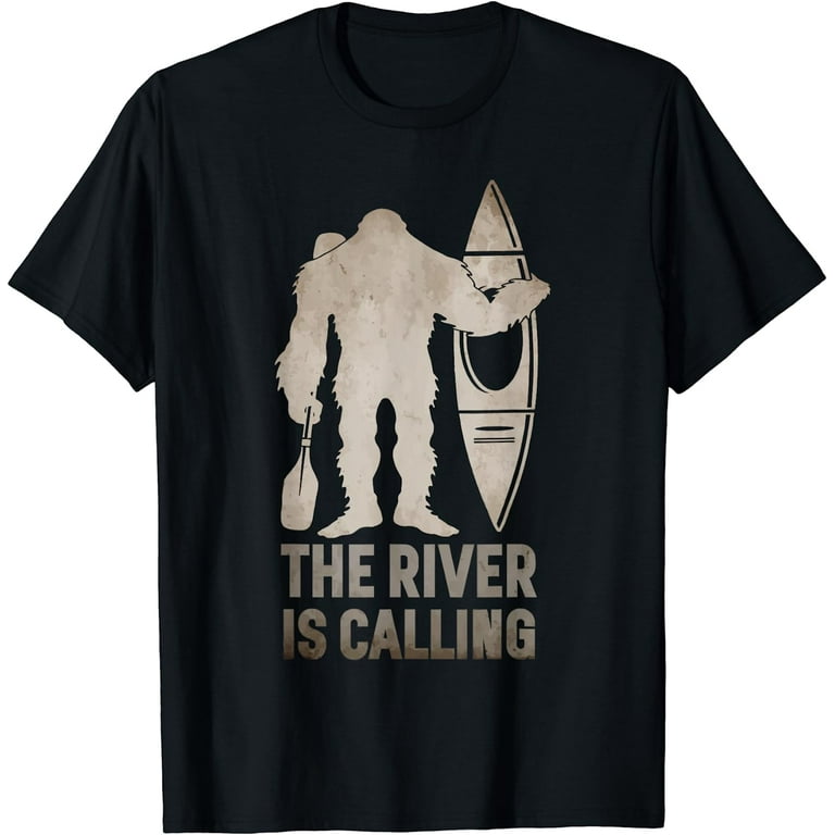 Bigfoot River Kayak T-Shirt | Sasquatch Camping Canoe Gift Bigfoot River Kayak T-Shirt | Sasquatch Camping Canoe Gift