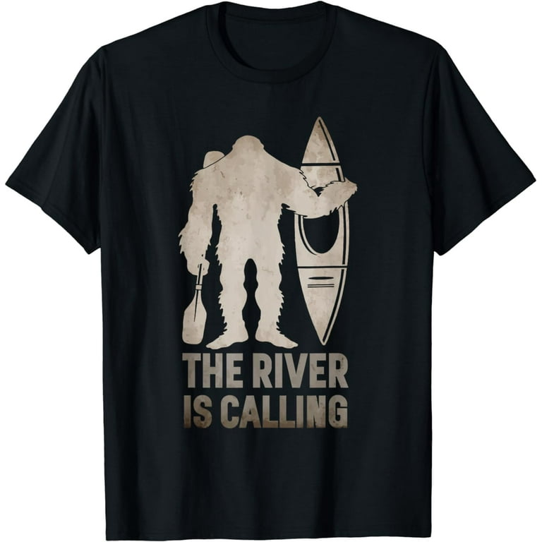 Bigfoot River Kayak T-Shirt | Sasquatch Camping Canoe Gift Bigfoot River Kayak T-Shirt | Sasquatch Camping Canoe Gift