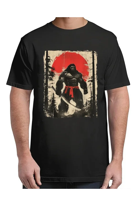 Bigfoot Samurai Japanese Sword Sasquatch For Adult S-4XL T-Shirt