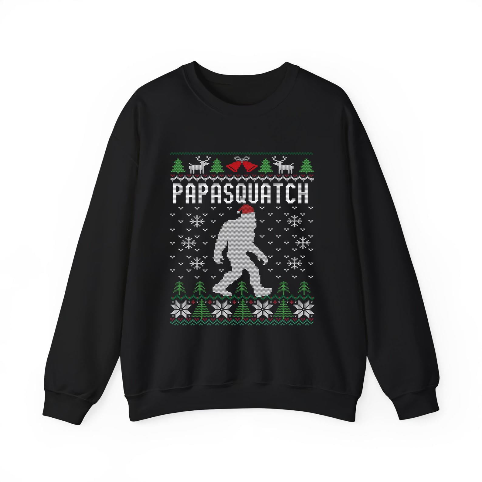 Bigfoot Santa Ugly Christmas Pajamas Dad Shirt, Gift For Men, Women