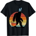 thumbnail image 1 of Bigfoot Sasquatch Bunny Easter Eggs Retro Men Women Kids T-Shirt, 1 of 3