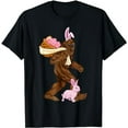 thumbnail image 1 of Bigfoot Sasquatch Bunny Easter Rabbit Basket Hunting Eggs T-Shirt, 1 of 5