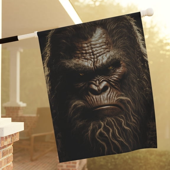 Bigfoot Sasquatch Forest Outdoor Flag 12x18 POLE NOT INCLUDED Garden Flag