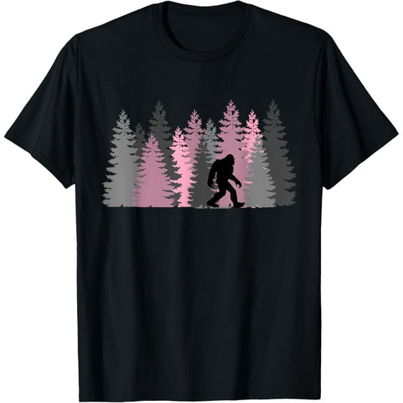 Bigfoot Sasquatch In The Forest For Men Women Kids T-Shirt