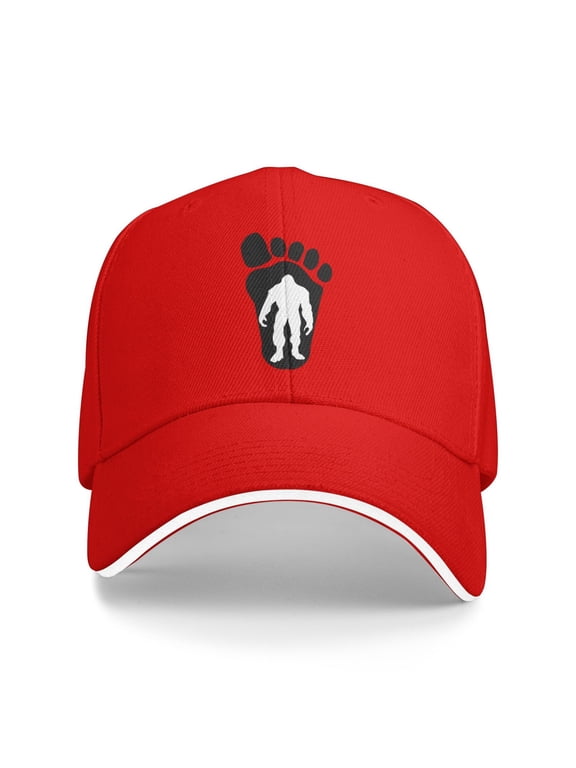Bigfoot Sasquatch Inside A Bigfoot Unisex Sandwich Cap Classic Baseball Capunisex Adjustable Casquette Dad Hat