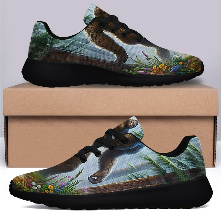 Bigfoot Sasquatch Shoes Sneakers Black Size 10 - Walmart.com