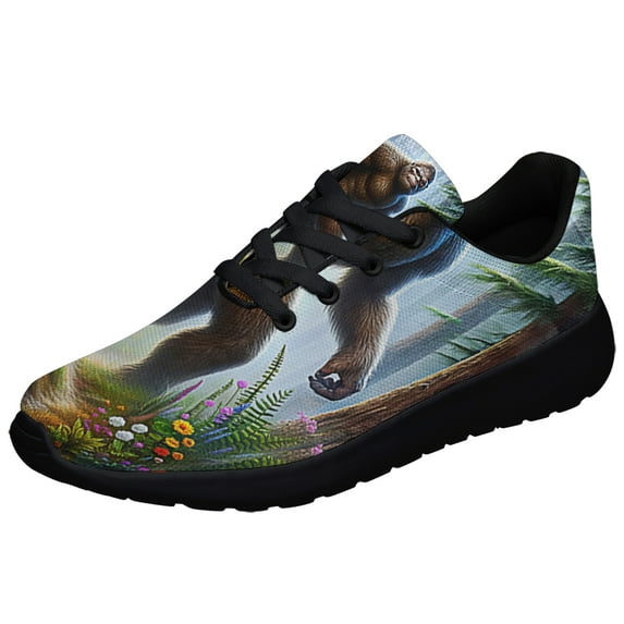 Bigfoot Sasquatch Shoes Sneakers Black Size 12