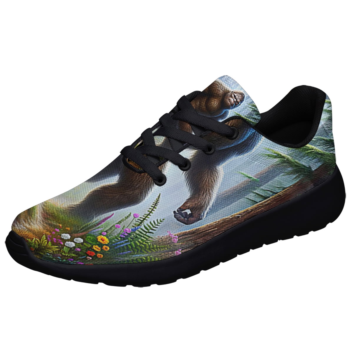 Bigfoot Sasquatch Shoes Sneakers Black Size 9.5 - Walmart.com